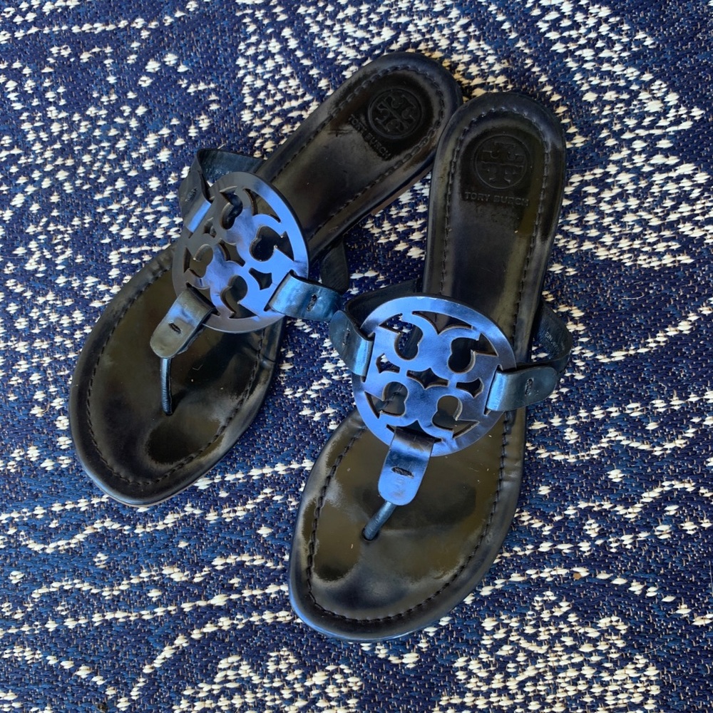 Tory Burch Mirror Metallic Petroleo Millers